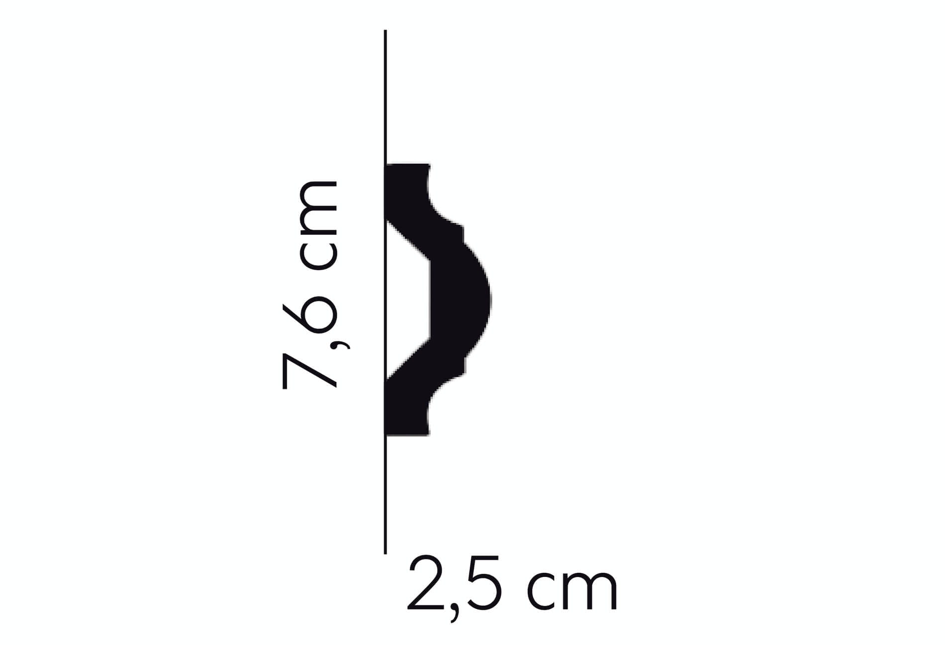 Listwa ścienna MDD351 Mardom Decor wys. 7,6cm