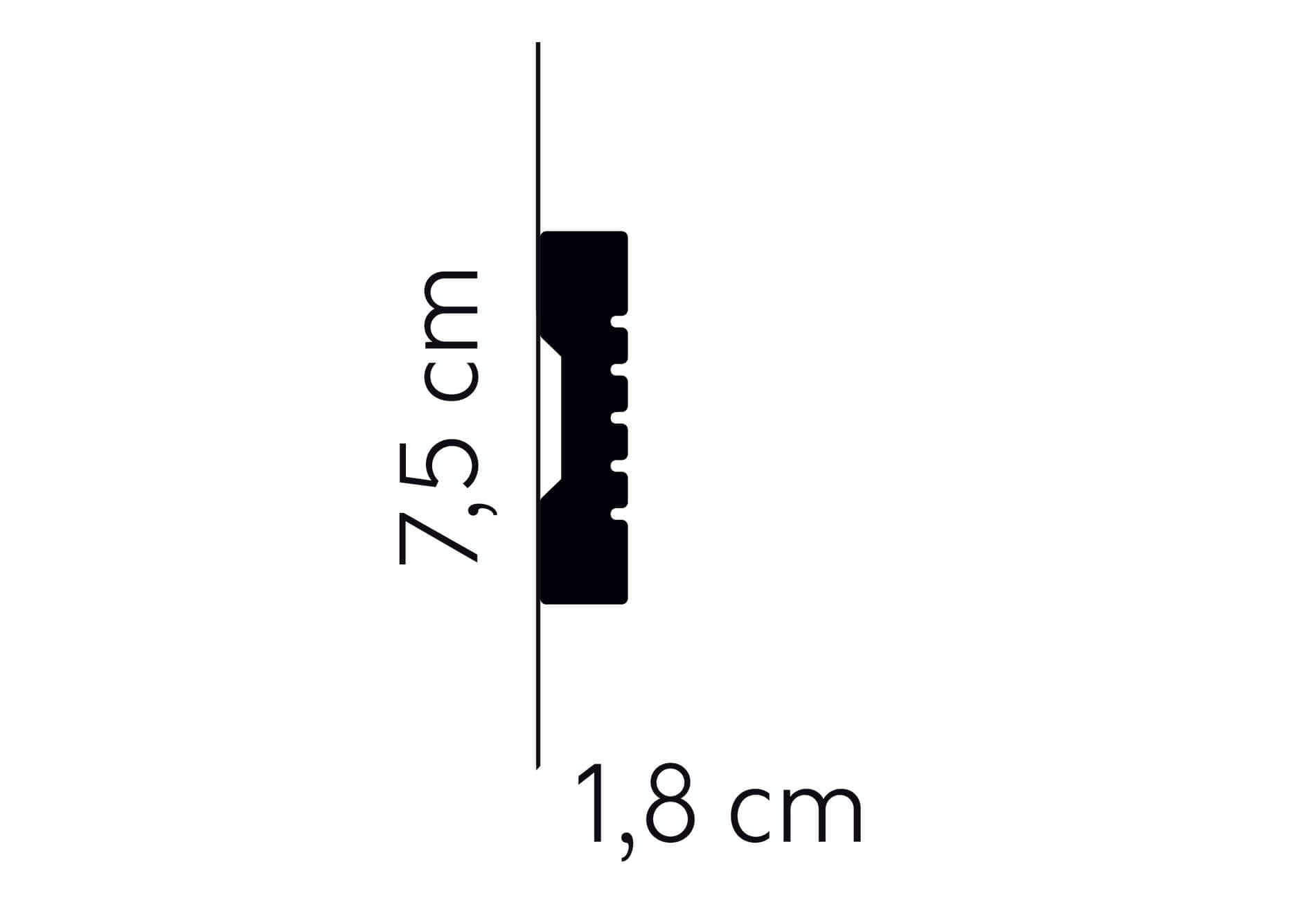 Listwa ścienna MDD412 Mardom Decor wys. 7,5cm