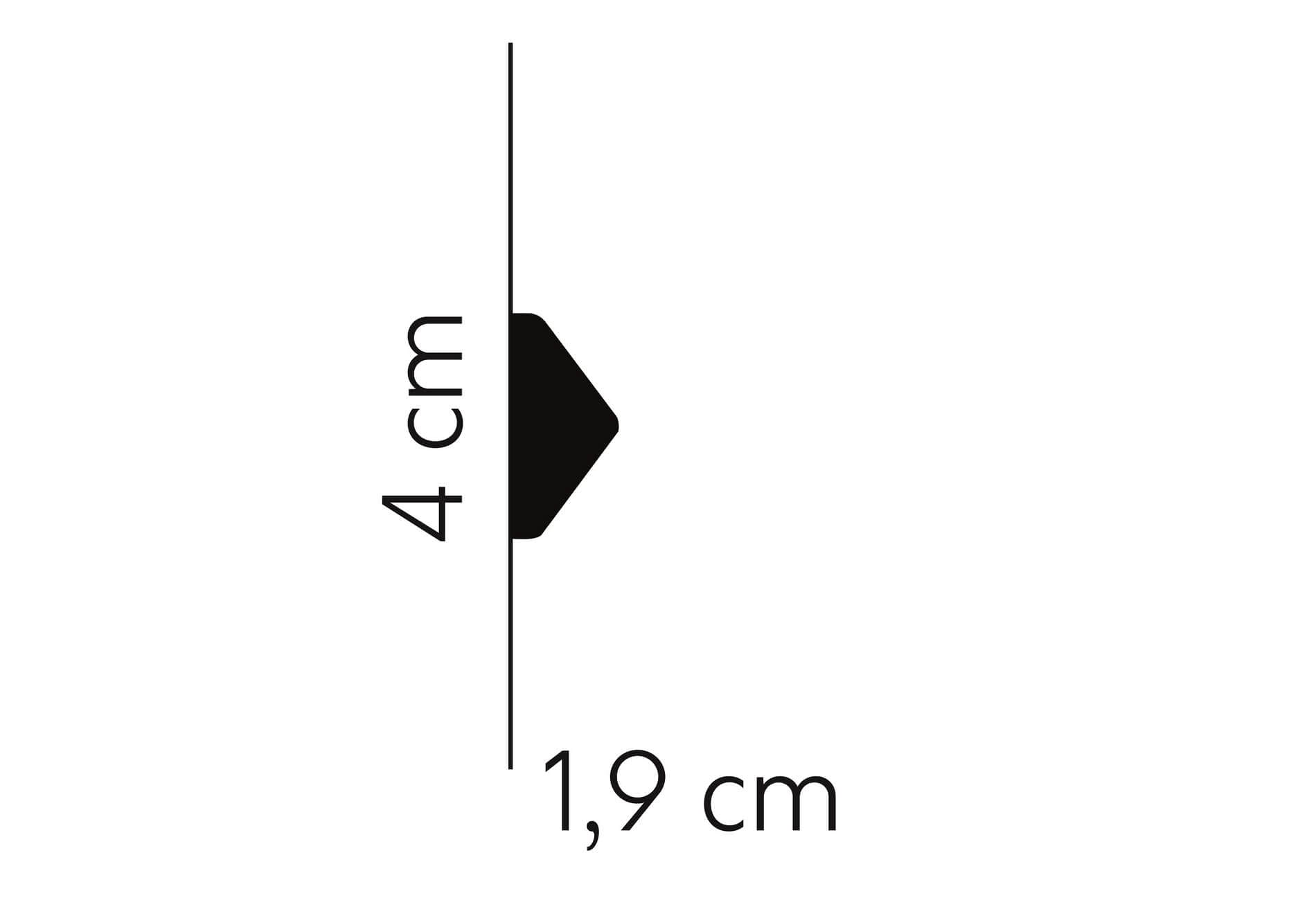 Listwa ścienna QL023 Mardom Decor wys. 4cm