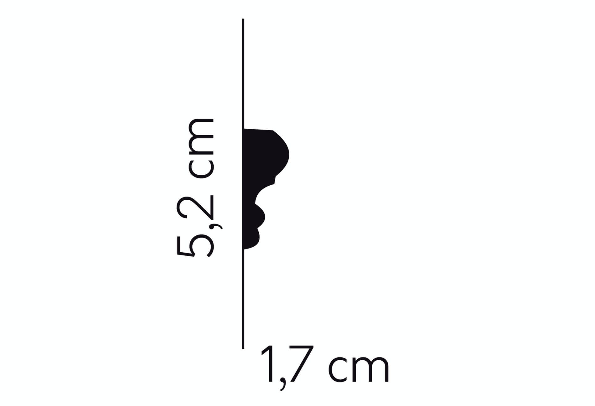 Listwa ścienna elastyczna MD314F (MDD314F) Mardom Decor wys. 5,2cm