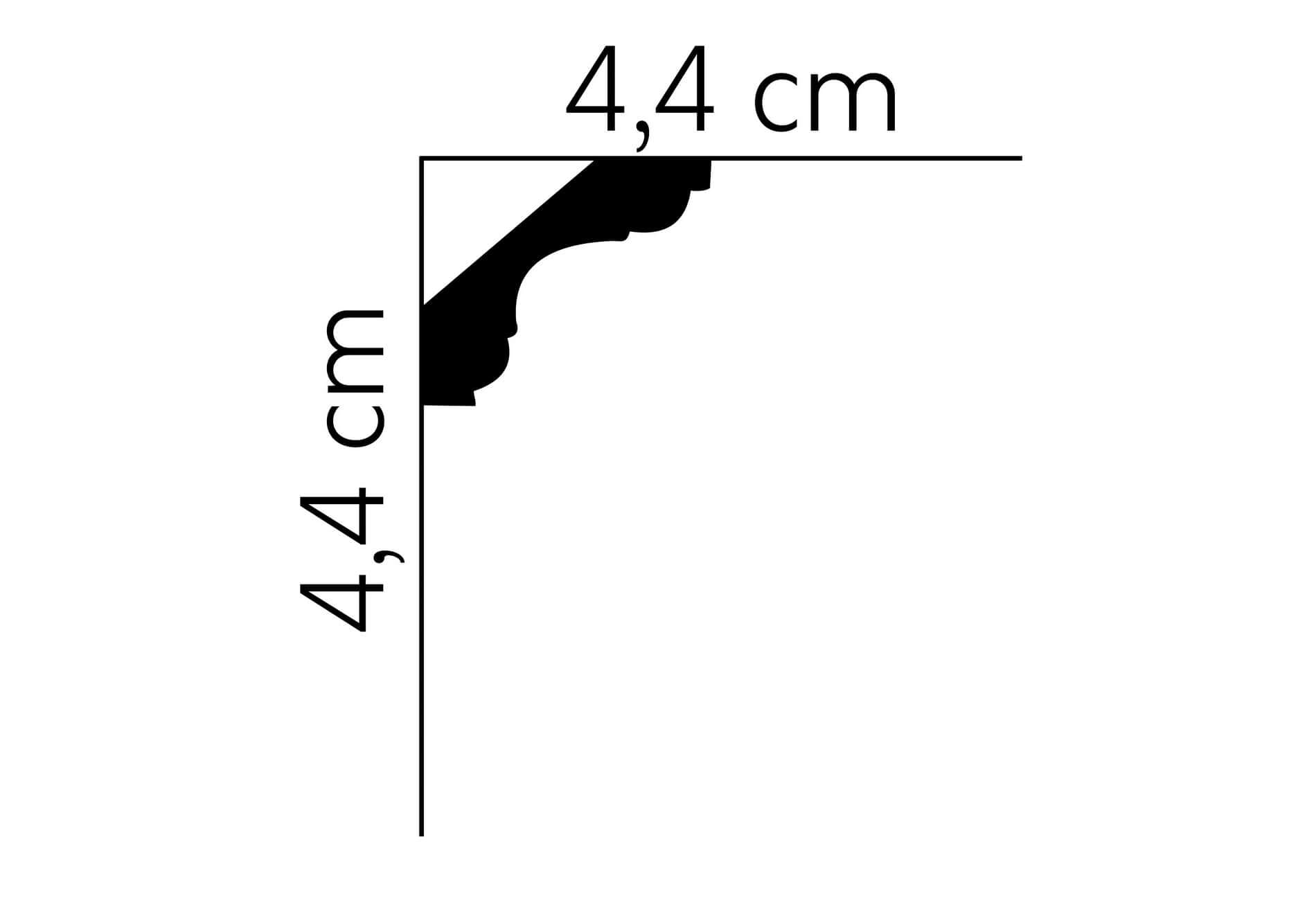 Listwa sufitowa MDB112 Mardom Decor wys. 4,4cm