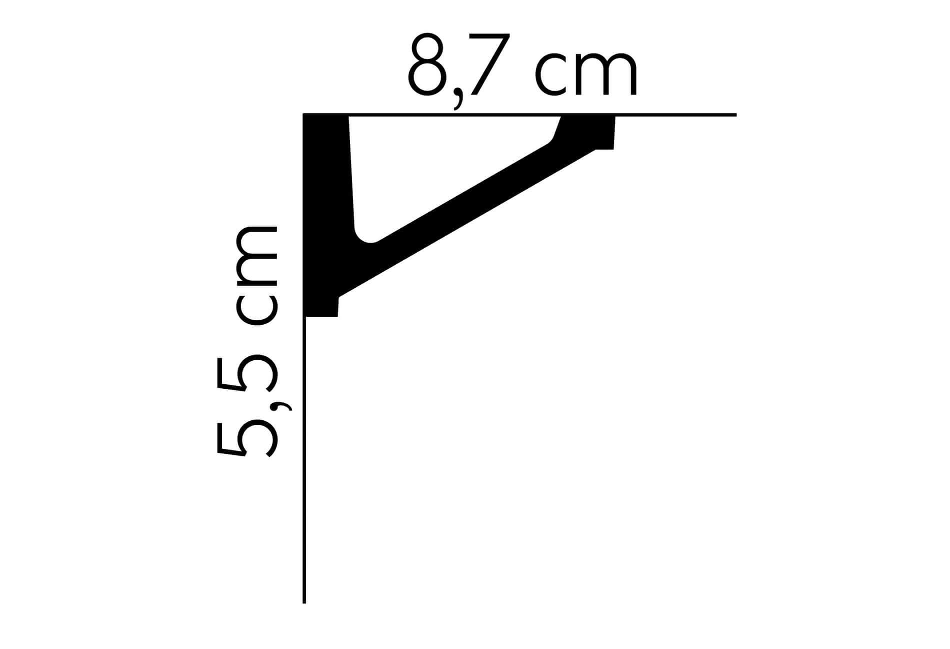 Listwa sufitowa MDB132 Mardom Decor wys. 5,5cm