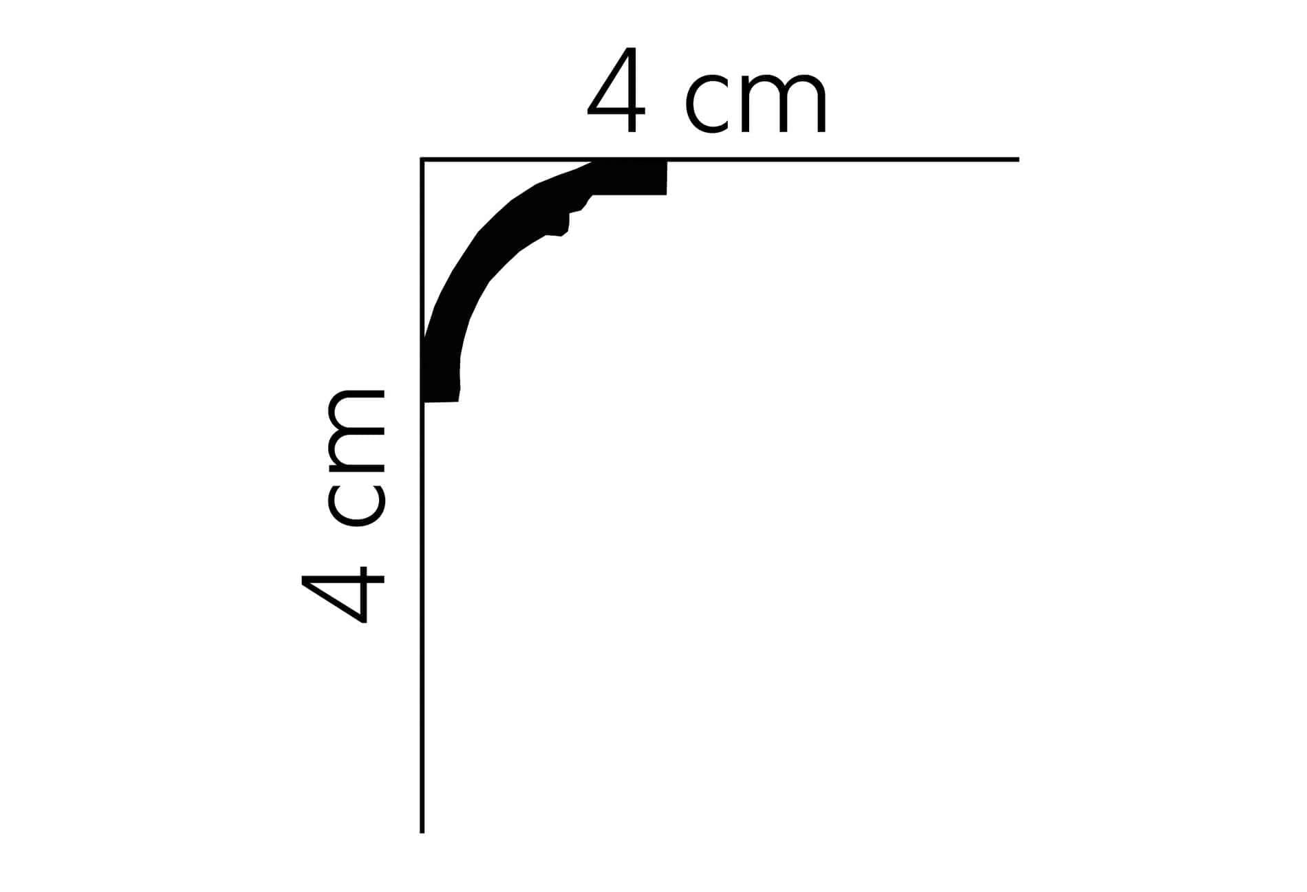 Listwa sufitowa MDB136 Mardom Decor wys. 4cm