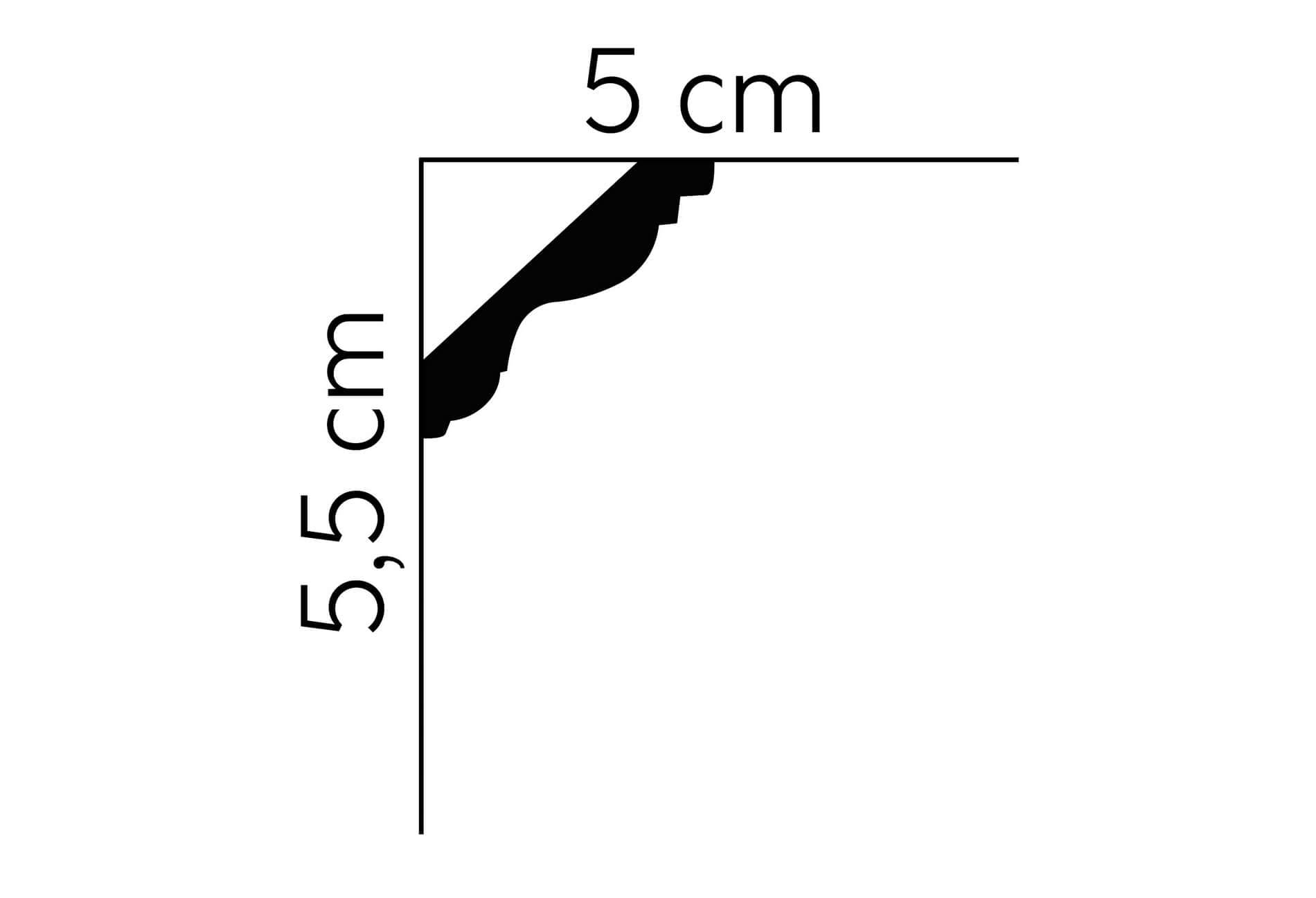 Listwa sufitowa MDB147 Mardom Decor wys. 5,5cm