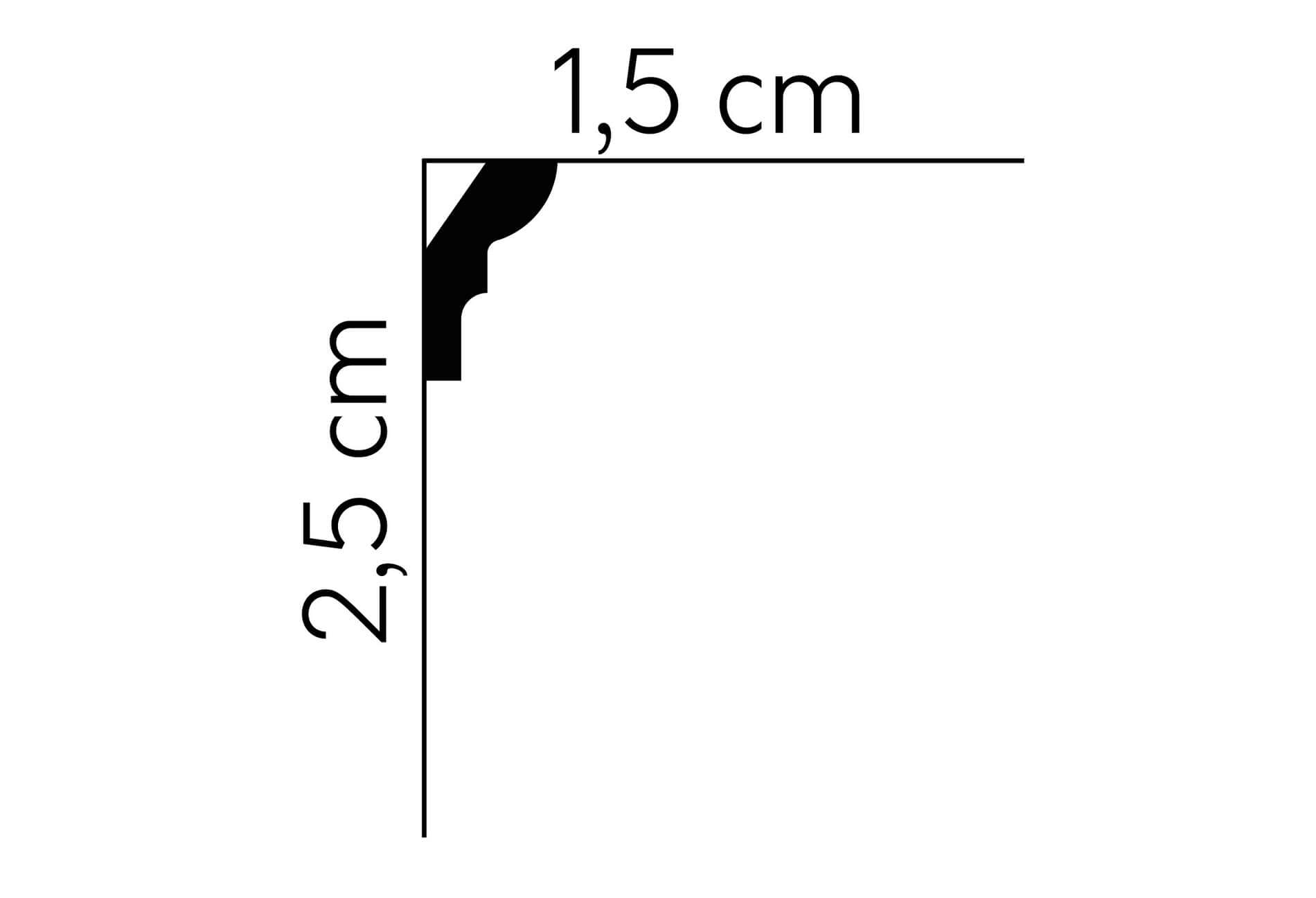 Listwa przysufitowa MDB180 Mardom Decor wys. 2,5cm