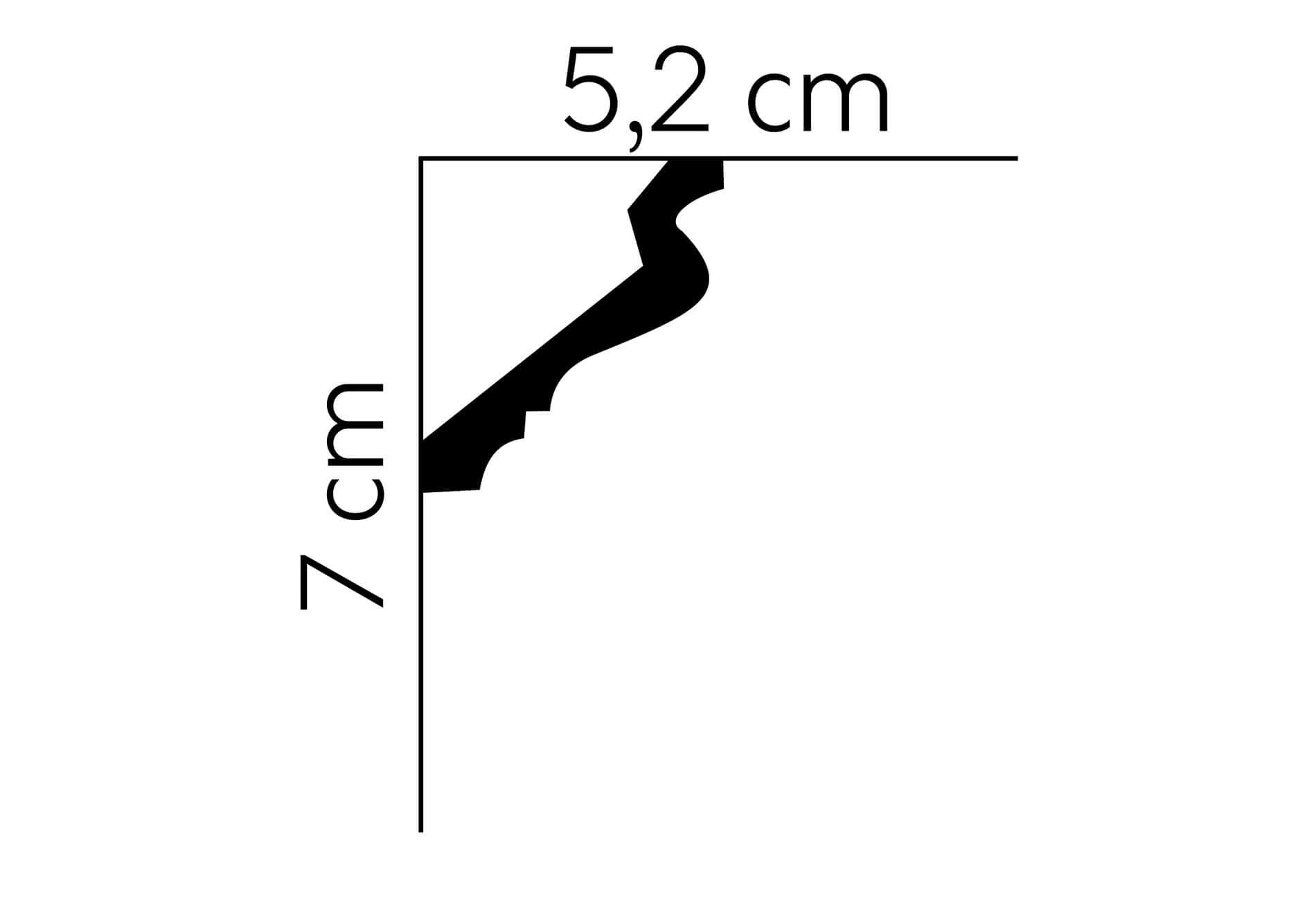 Listwa przysufitowa MDB185 Mardom Decor wys. 7cm