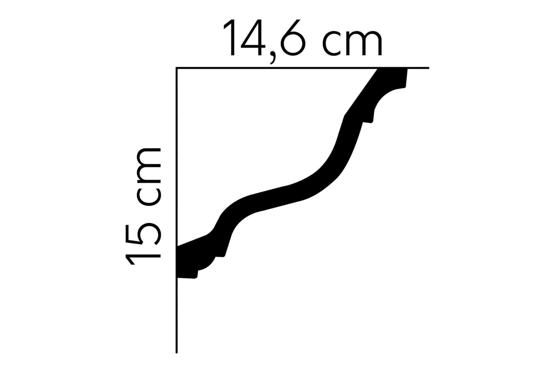 Listwa przysufitowa MDB214 Mardom Decor wys. 15cm