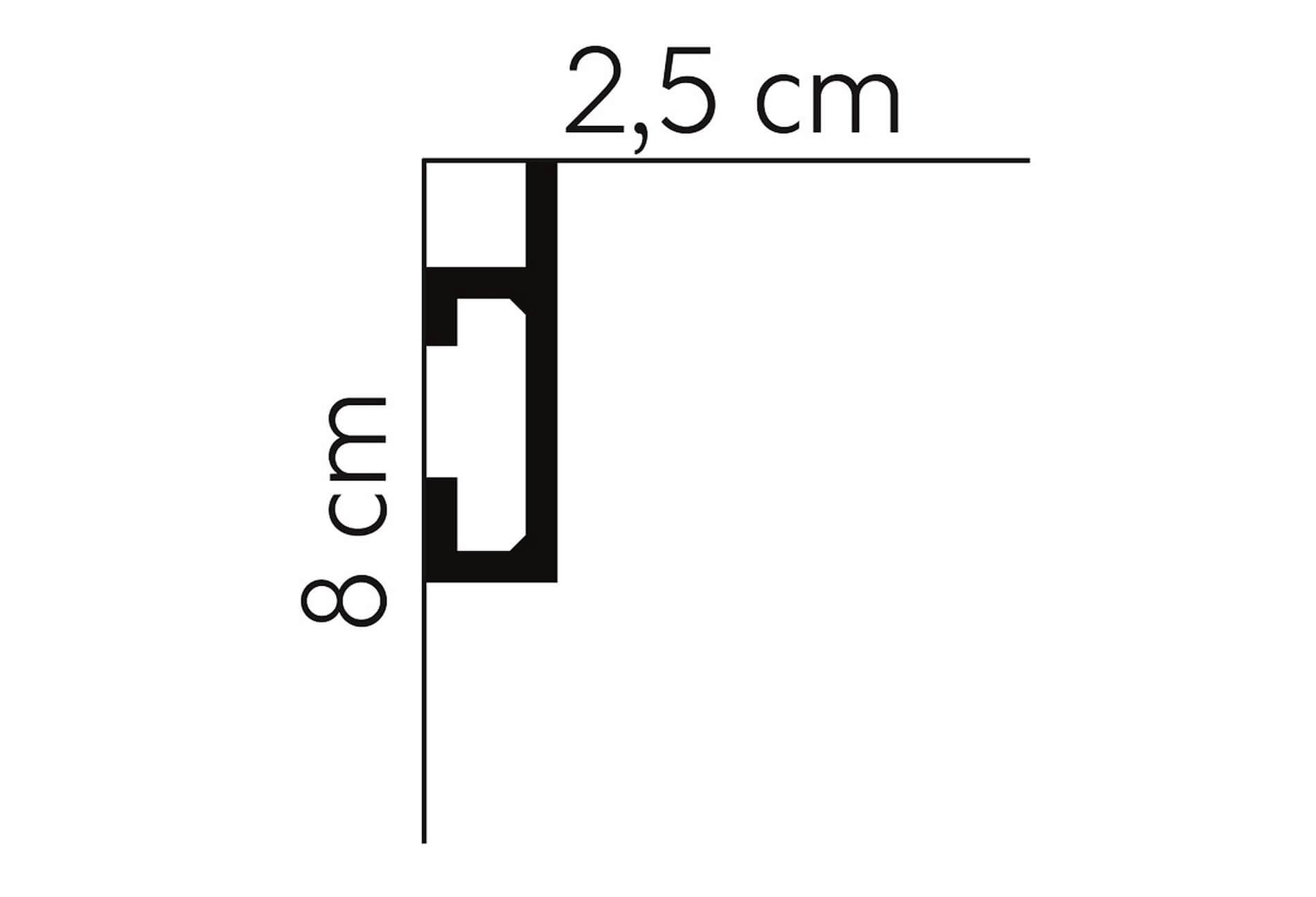 Listwa przysufitowa QL019 Mardom Decor wys. 8cm