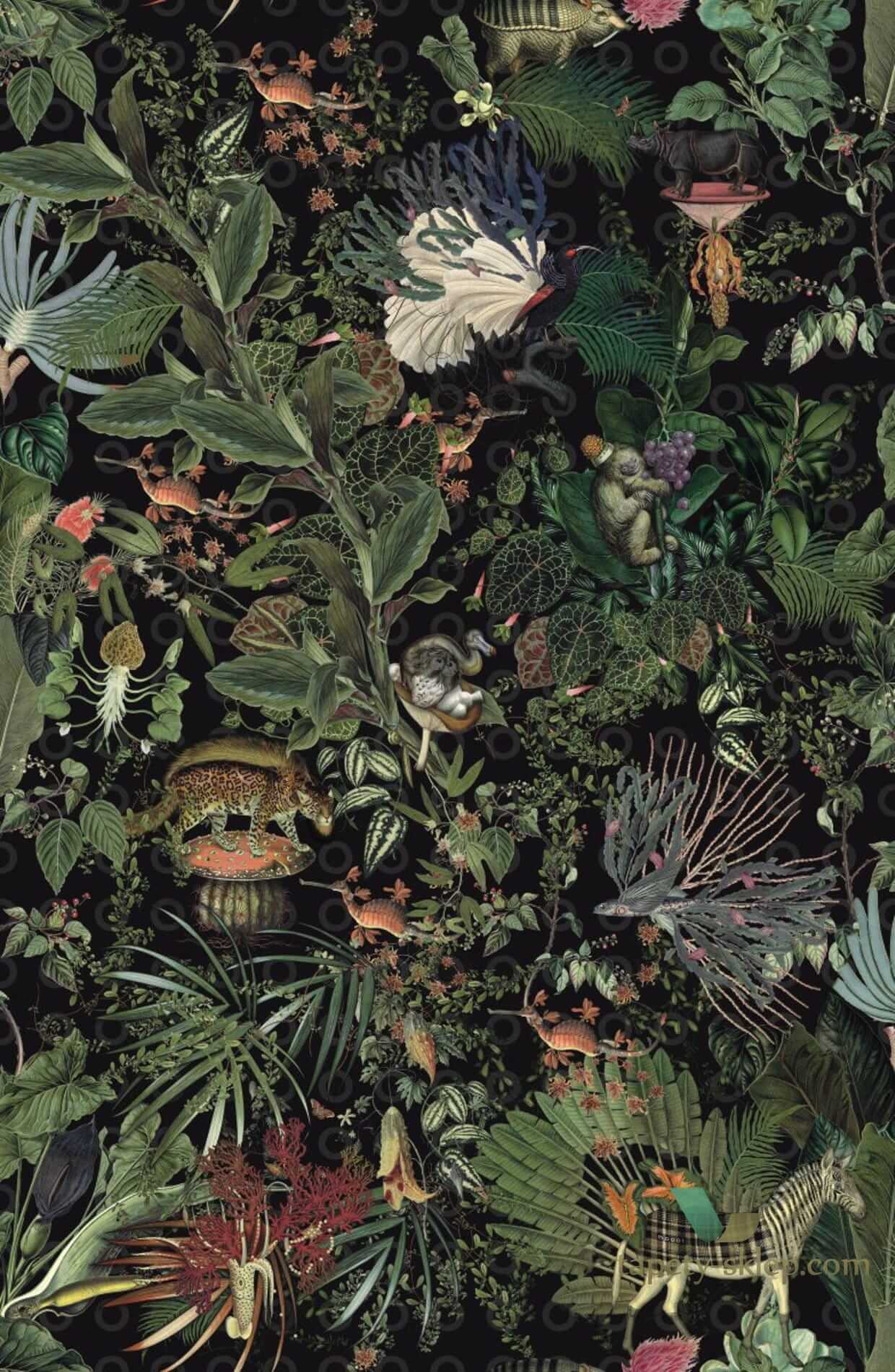 Tapeta Zwierzęta Arte Moooi MO2071 Menagerie of Extinct Animals Raven