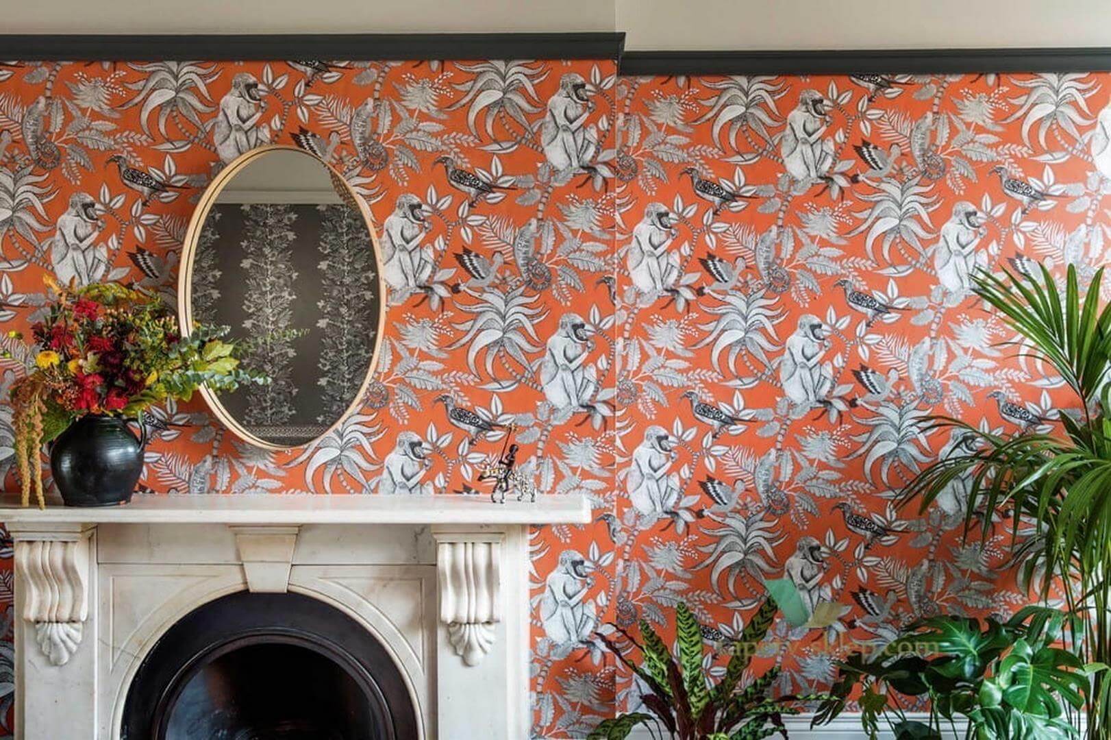 Tapeta Egzotyczna Małpy Ptaki 109/1006 Savuti Cole&Son