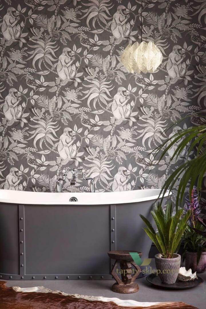 Tapeta Egzotyczna Małpy Ptaki 109/1006 Savuti Cole&Son