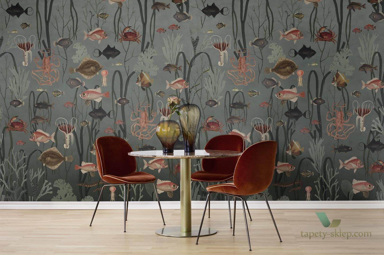 Tapeta Rebel Walls R17141 Aquatic Life Oxygen portrait Moss & Coral