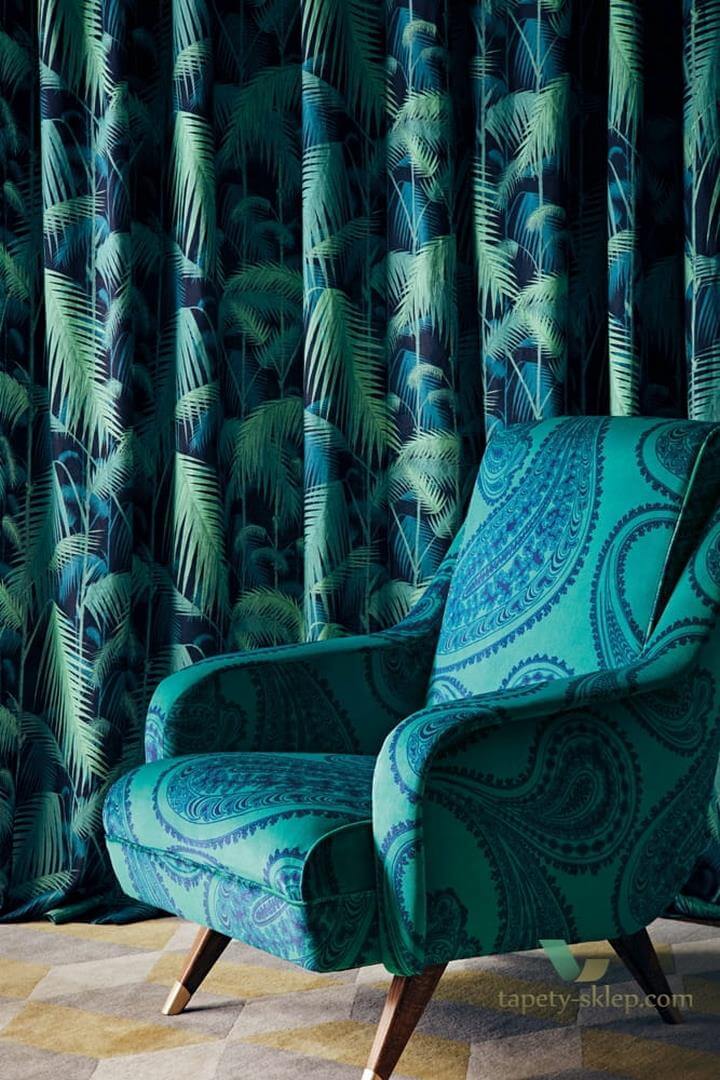 Tkanina palmy welur Cole&Son Palm Jungle F111/2004V The Contemporary Collection