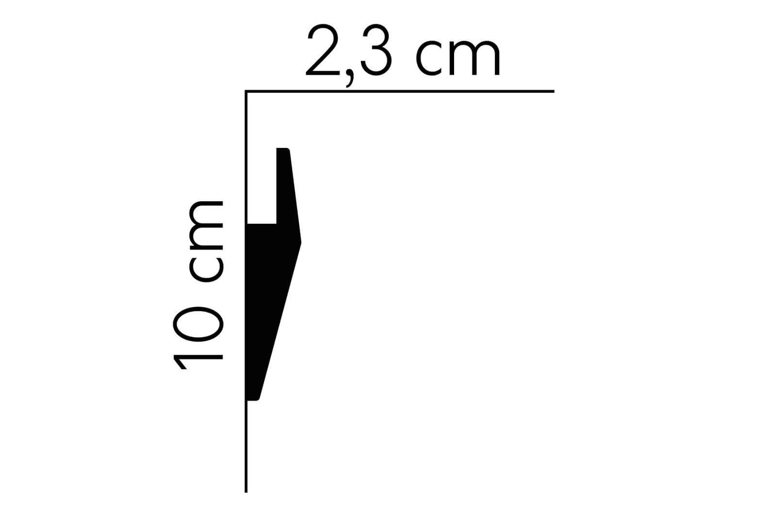 Listwa oświetleniowa LED MD016 Mardom Decor wys. 10cm