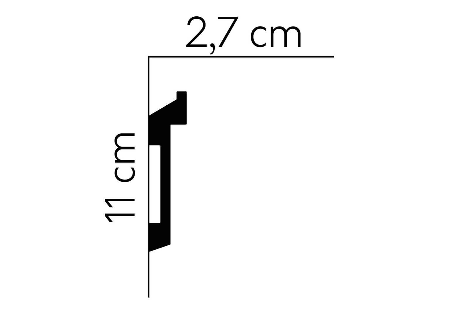 Listwa oświetleniowa LED MD025 Mardom Decor wys. 11cm