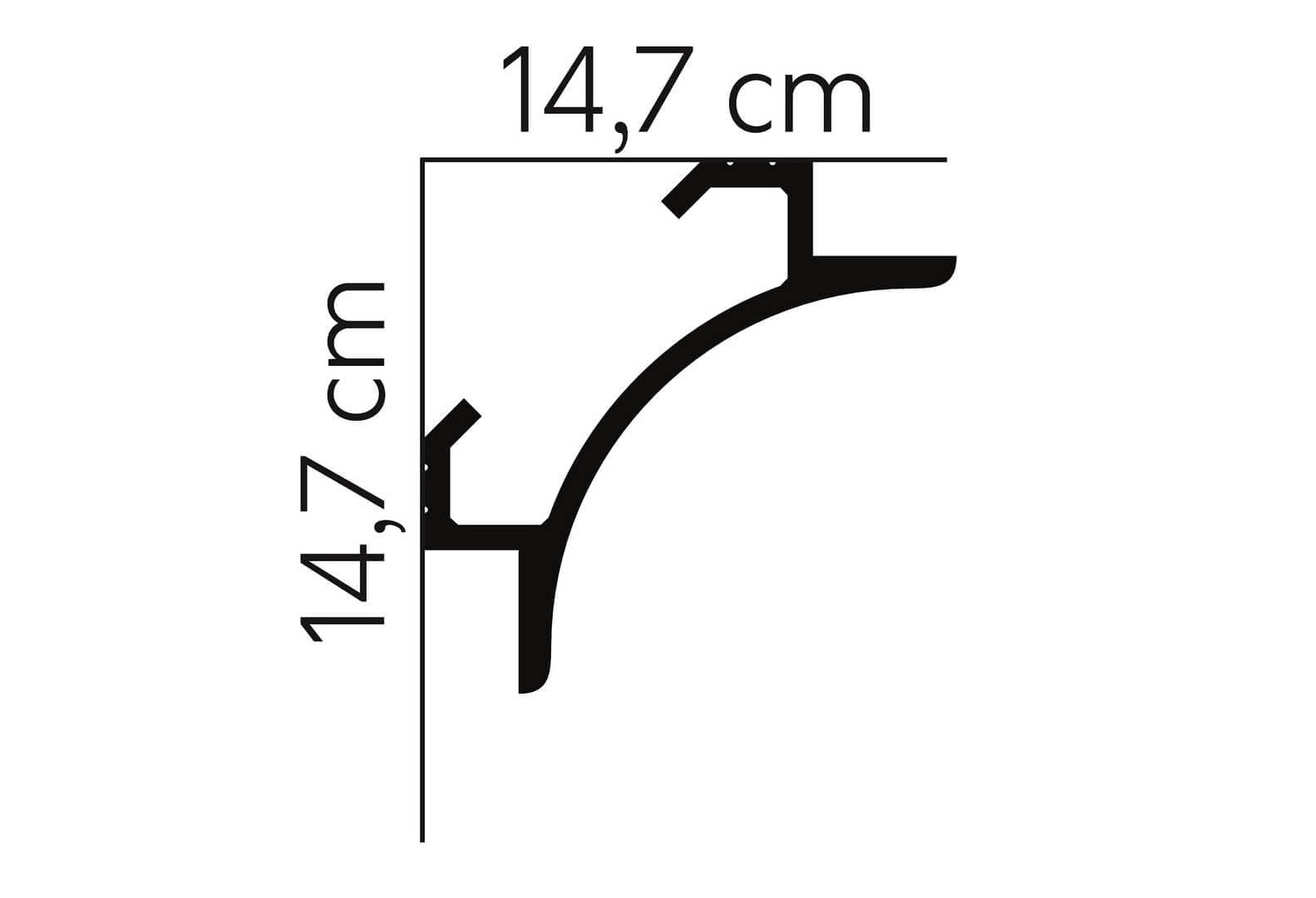 Listwa oświetleniowa LED QL001 Mardom Decor wys. 14,7cm