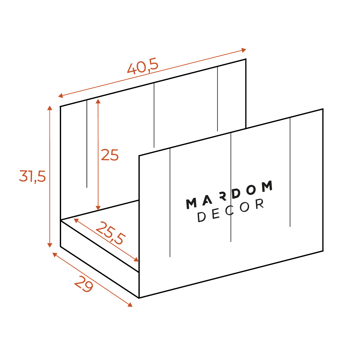 Skrzynka uciosowa Mardom Decor