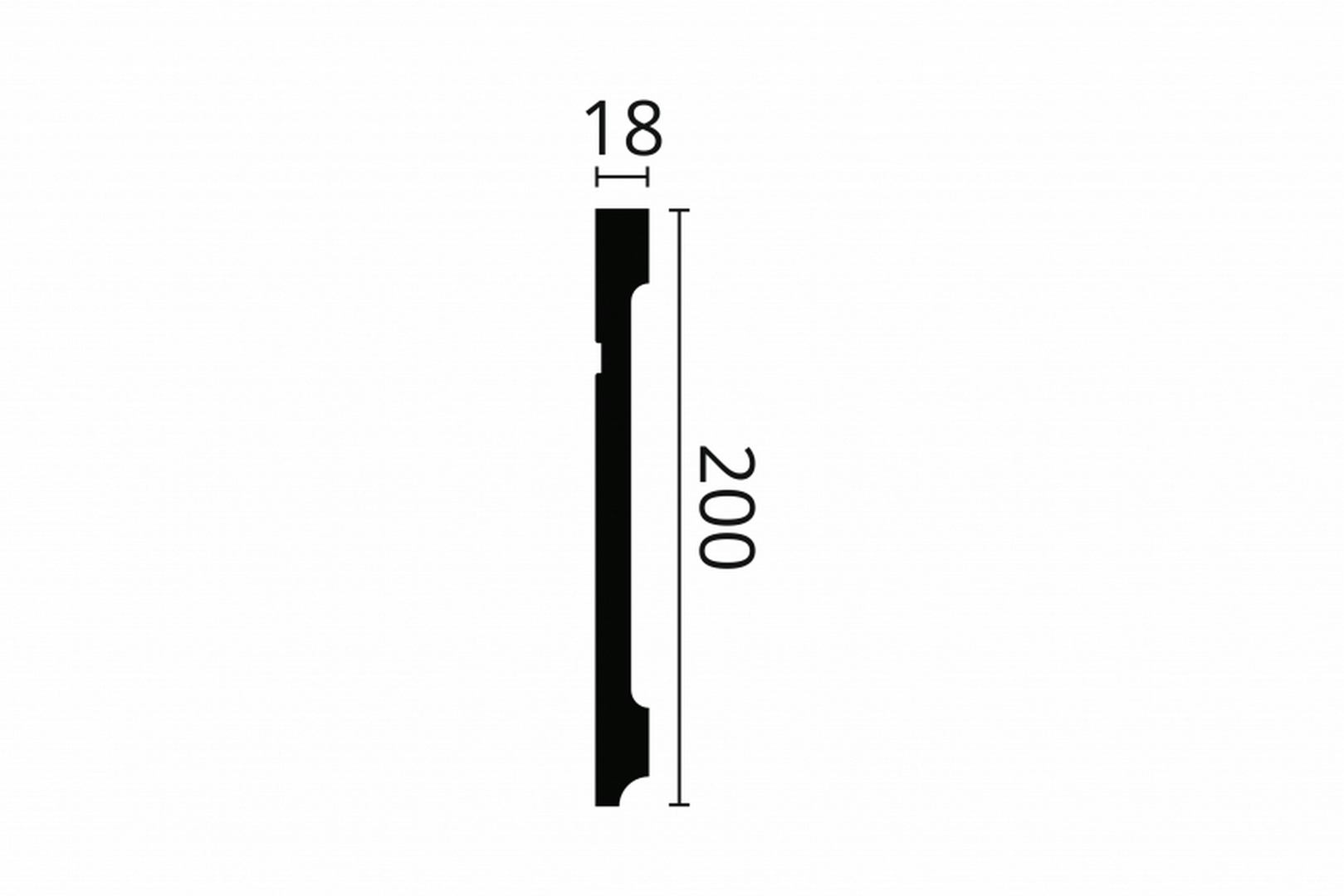 Listwa podłogowa FD20 Wallstyl Noël & Marquet wys. 20cm