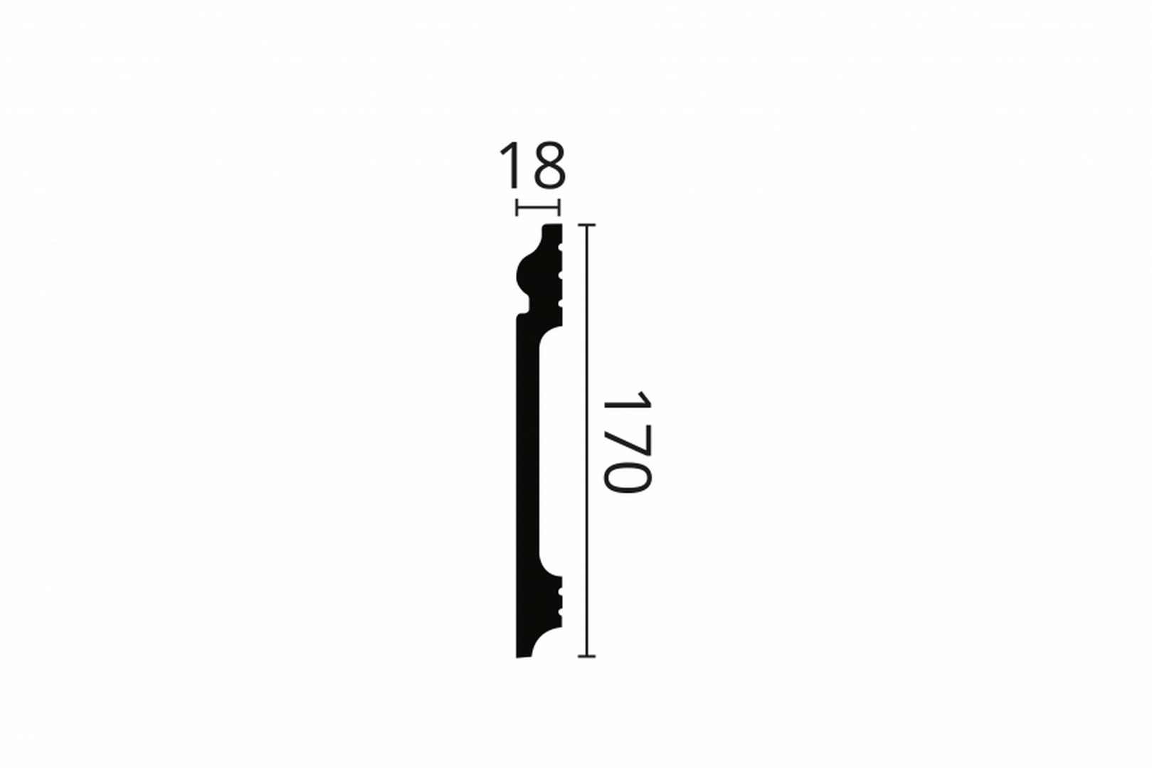 Listwa przypodłogowa FL17 Wallstyl Noël & Marquet wys. 17cm
