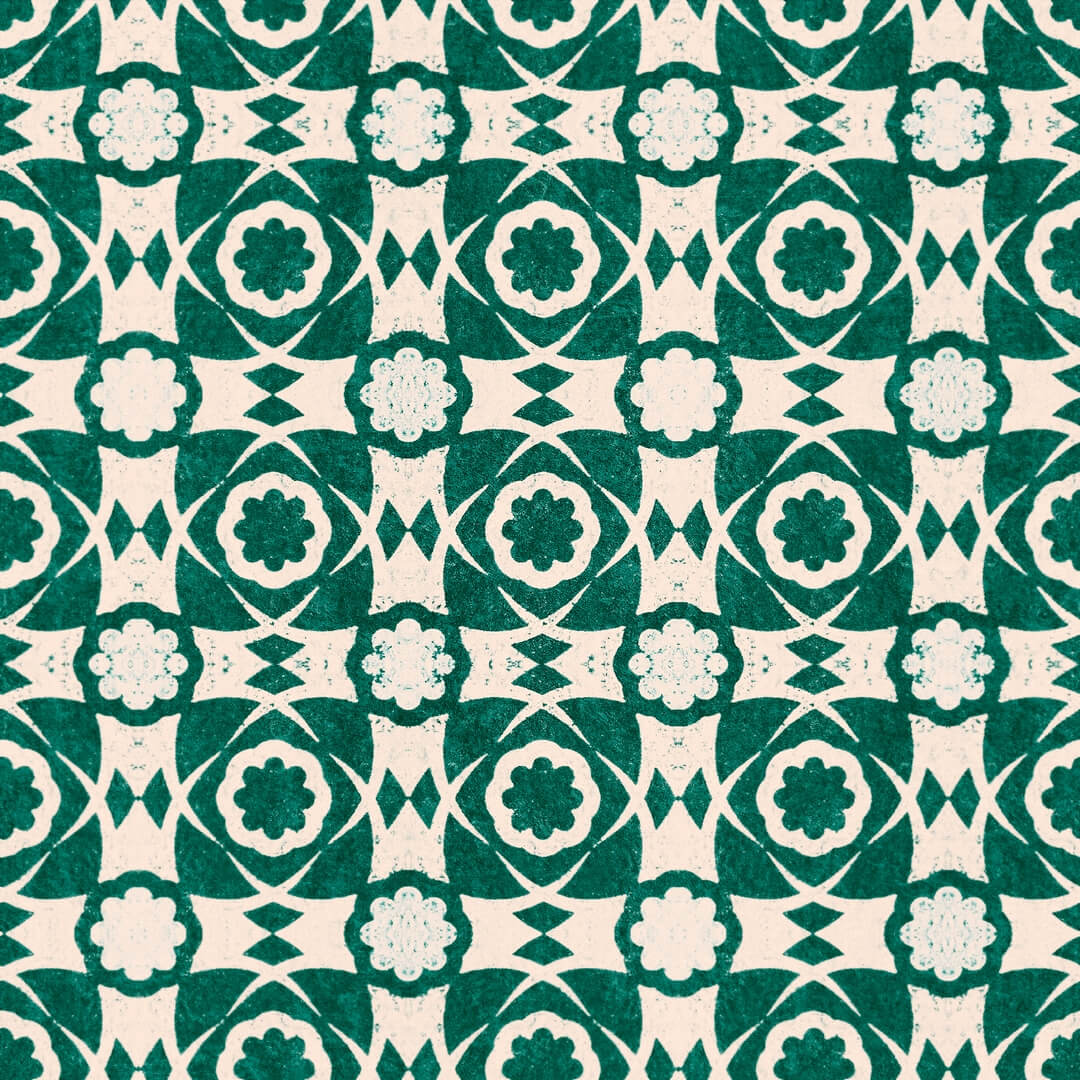 Tapeta Płytki Mind The Gap AEGEAN TILES Ultramarine Green WP30050 Sundance Villa Complementary