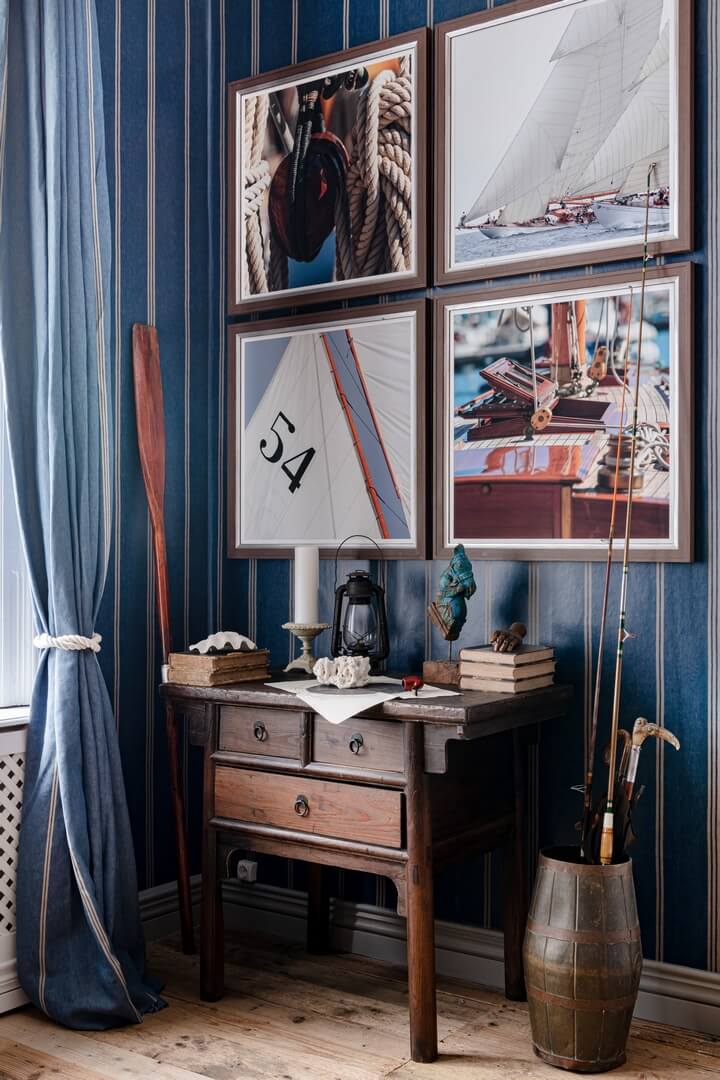 Tapeta Pasy Mind The Gap KATALIN STRIPE Ultramarine Green WP30071 Sundance Villa Complementary
