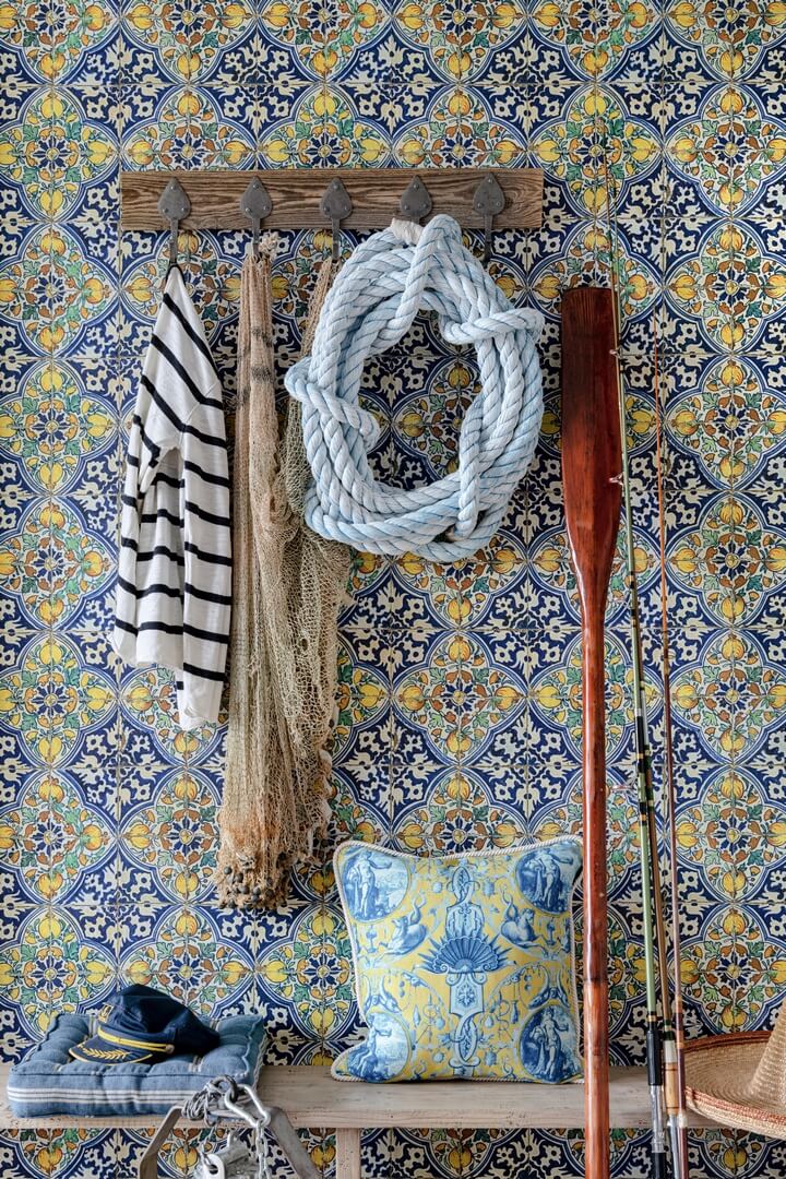 Tapeta Płytki Portugalskie Mind The Gap SARDEGNA TILES WP20574 Sundance Villa Complementary