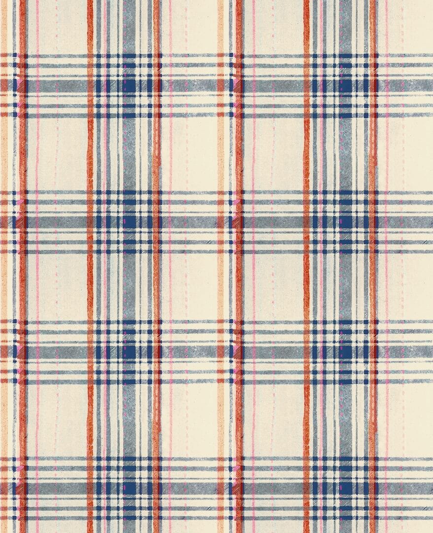 Tapeta Krata Mind The Gap SEAPORT PLAID Cream WP30068 Sundance Villa Complementary