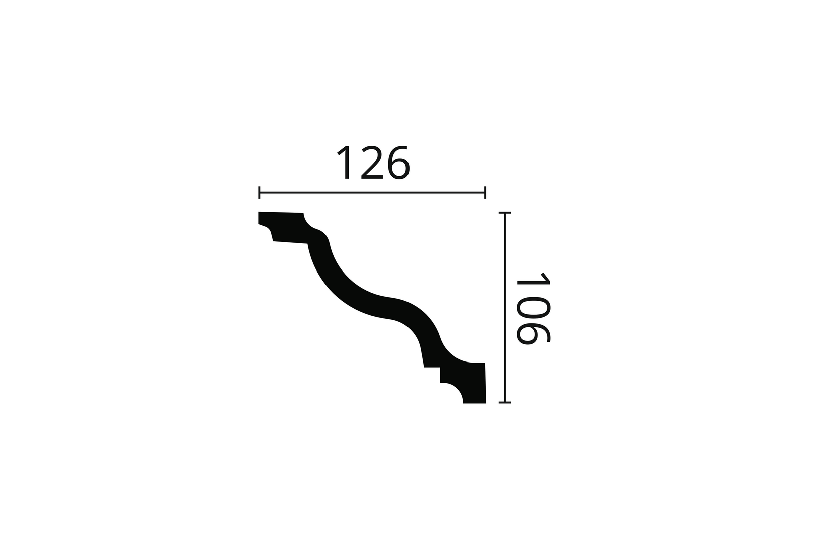 Listwa przysufitowa Wallstyl WT11 Noël & Marquet wys. 12,6cm