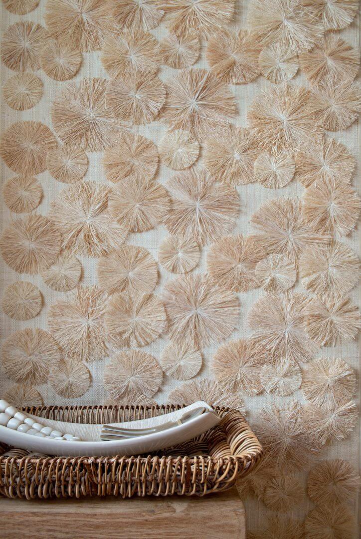 Tapeta Pompony CMO Paris Raphia Rosace Terre WRA 07 38 Raffia Wallcovering 2