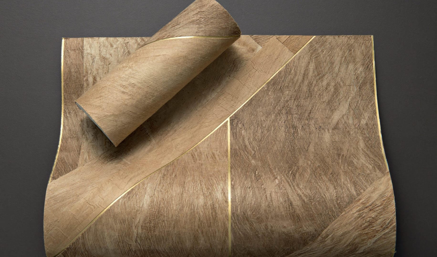 Tapeta Szewron CMO Paris Murier Chevron Blond Or WMU 03 70 Mulberry Wallcovering