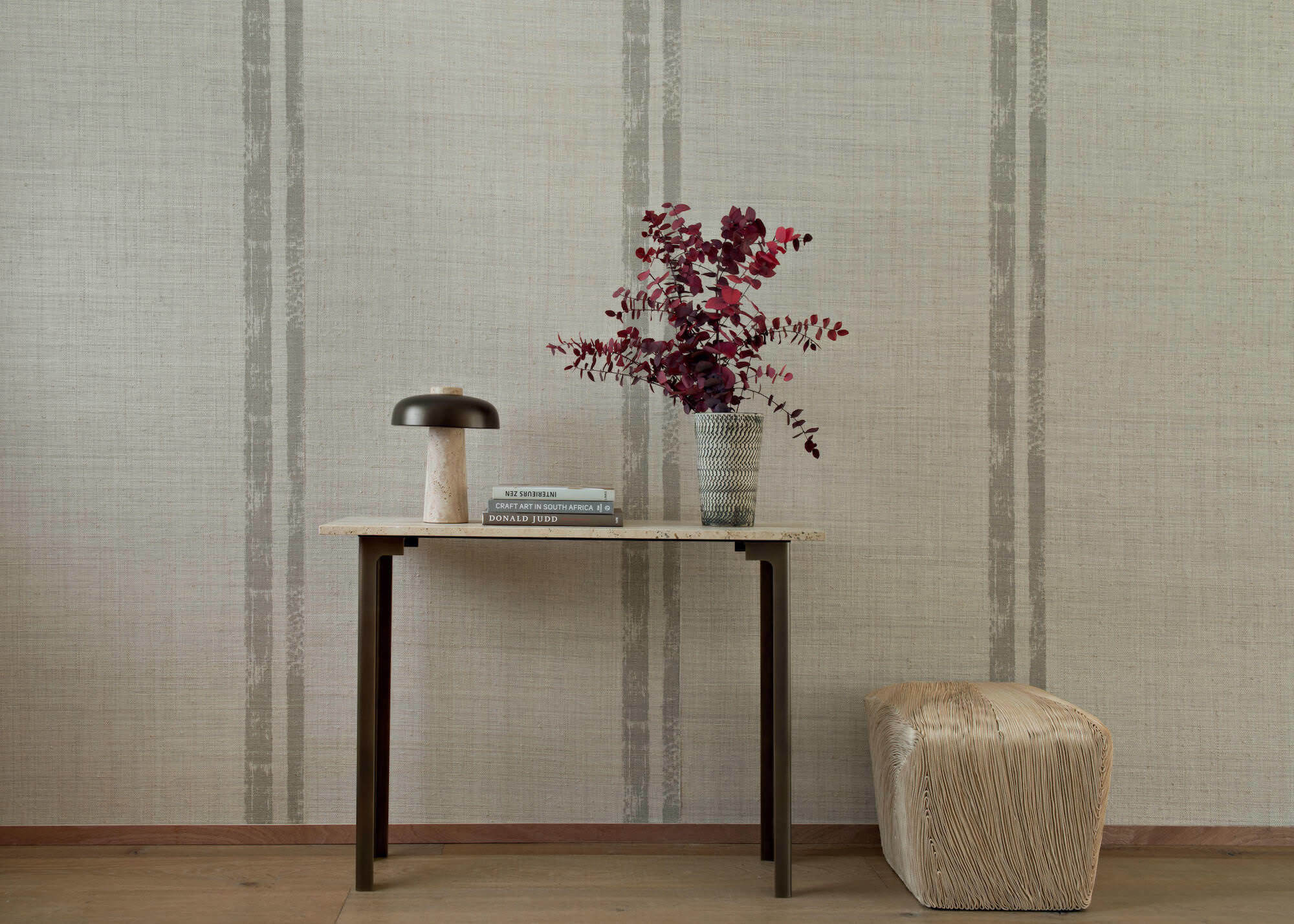 Tapeta Paski CMO Paris Raphia Rayures Naturel WRA 06 01 Raffia Wallcovering 2
