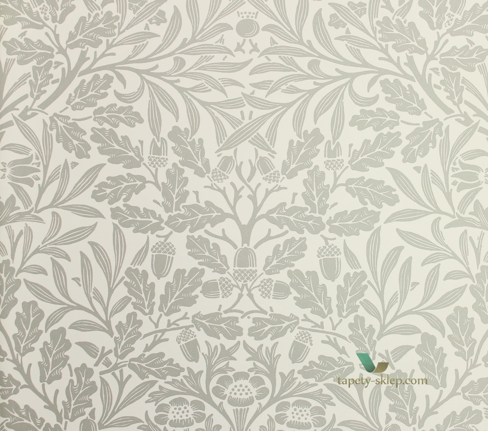 Tapeta Roślinna Morris & Co 216042 Acorn Pure