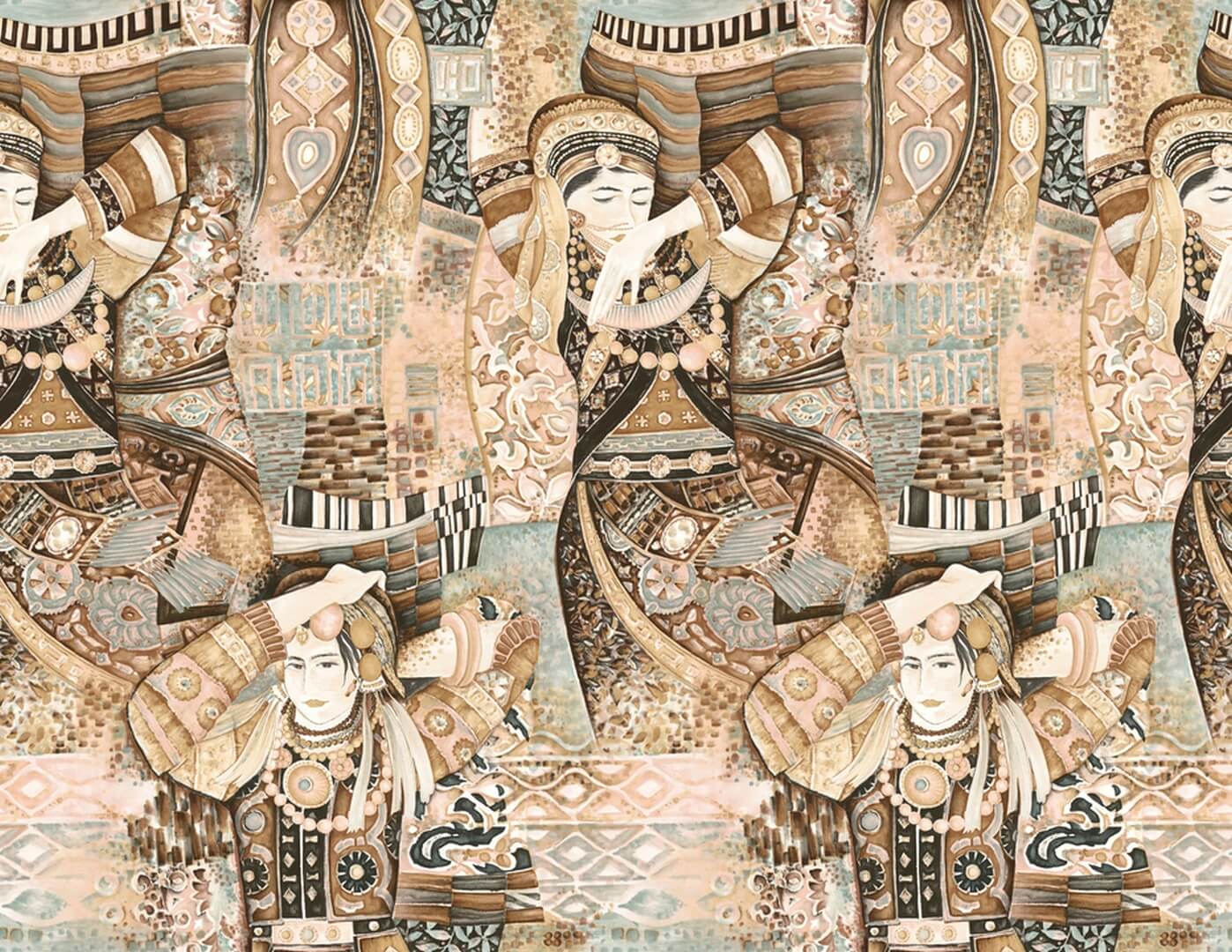 Tapeta orientalna Arte 97640 Odisha Dance Decors & Panoramiques