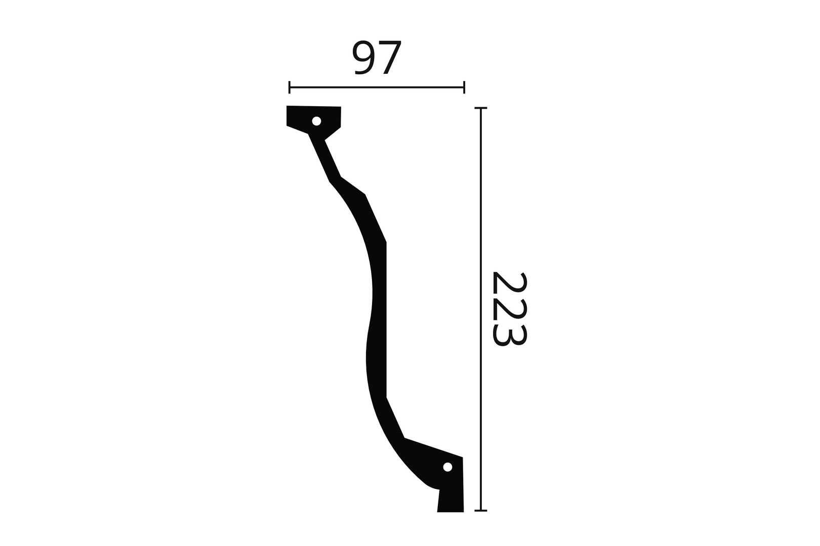 Listwa przysufitowa ornamentowa Arstyl Z7 Noël & Marquet wys. 22,3cm