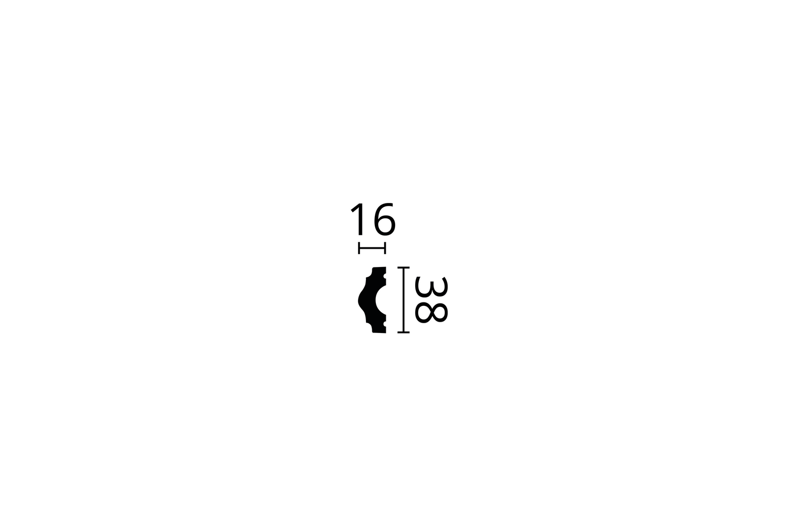 Listwa ścienna Wallstyl WL3 Noël & Marquet wys. 3,8cm