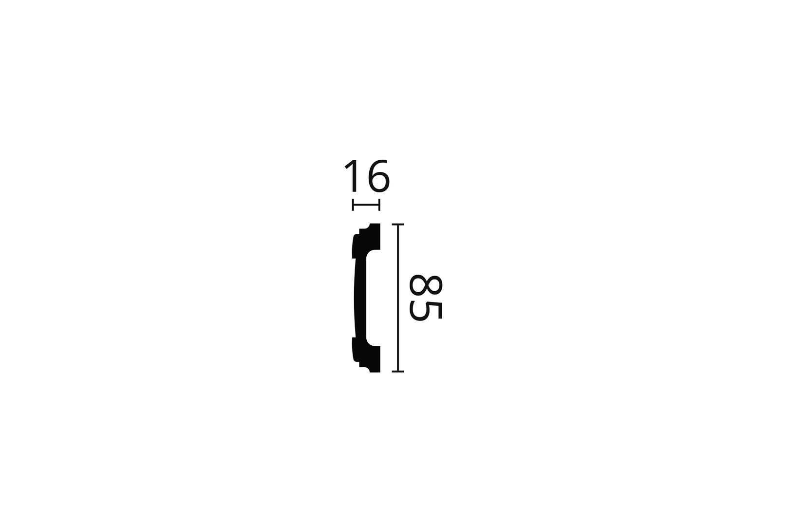 Listwa ścienna Wallstyl WL5 Noël & Marquet wys. 8,5cm