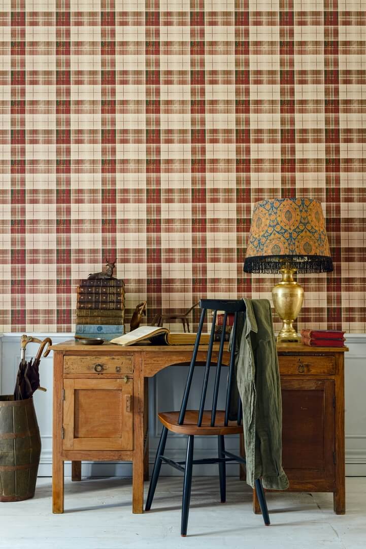 Tapeta Krata Mind The Gap COUNTRYSIDE PLAID Beechnut WP30010 Transylvanian Roots