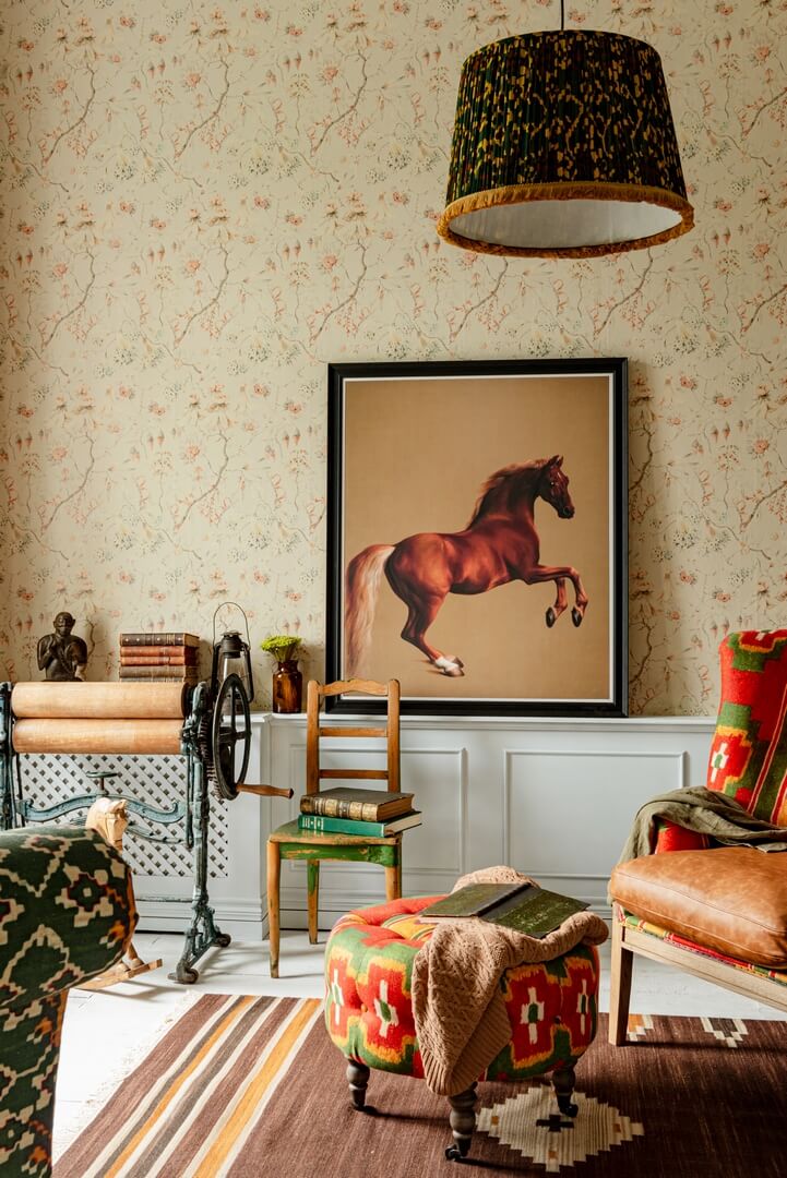 Tapeta Kwiatowe Pnącza Mind The Gap GRANDMA'S TAPESTRY Green WP30019 Transylvanian Roots