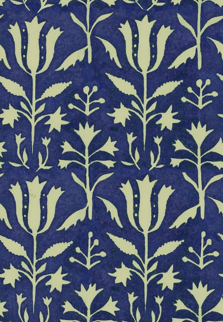 Tapeta Kwiaty Tulipany Mind The Gap TULIPAN Indigo WP30034 Transylvanian Roots