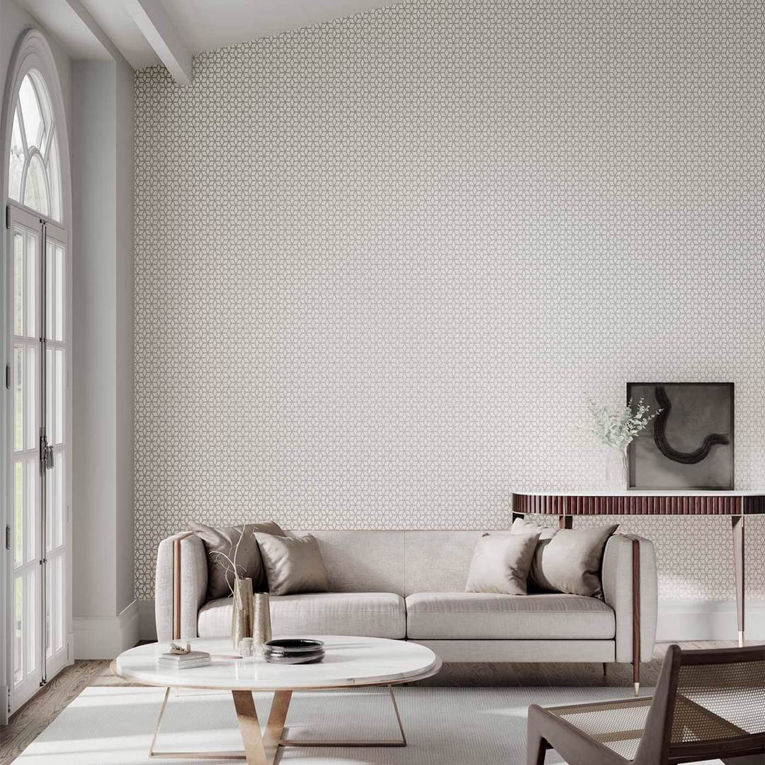 Tapeta Geometryczna kwarc Harlequin Trellis 110377 Colour I
