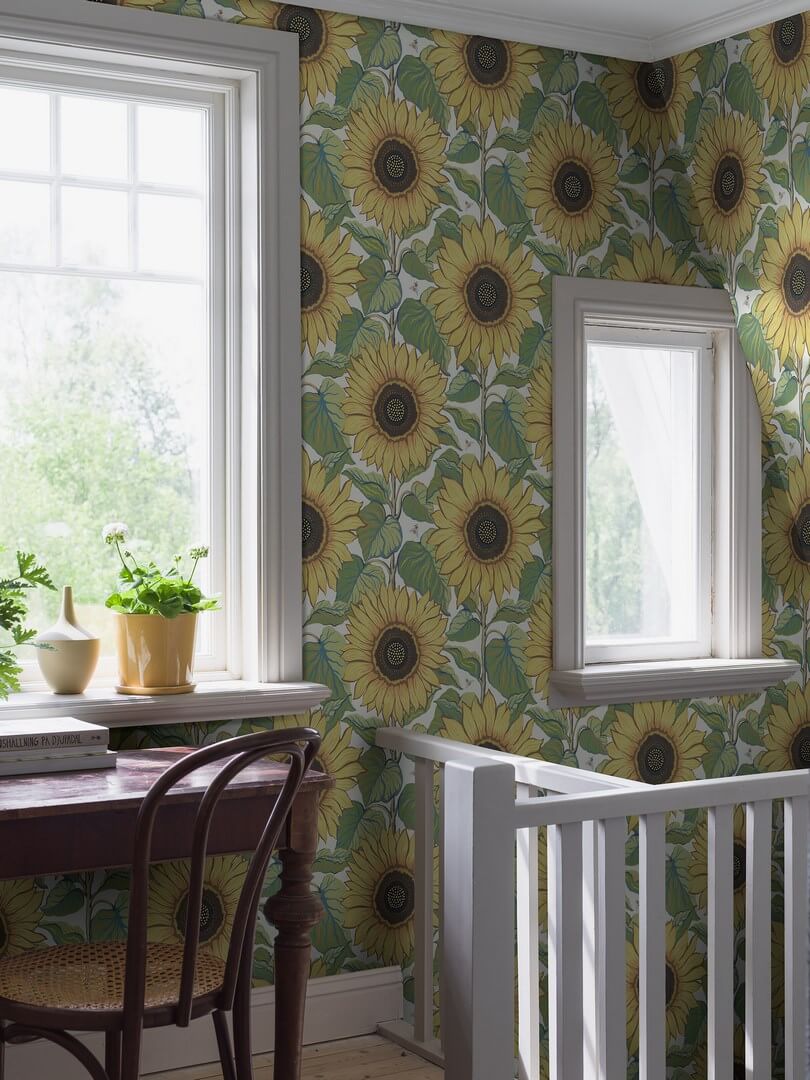 Tapeta Słoneczniki Boras Tapeter Solrosor 2058 Special Edition Flowery
