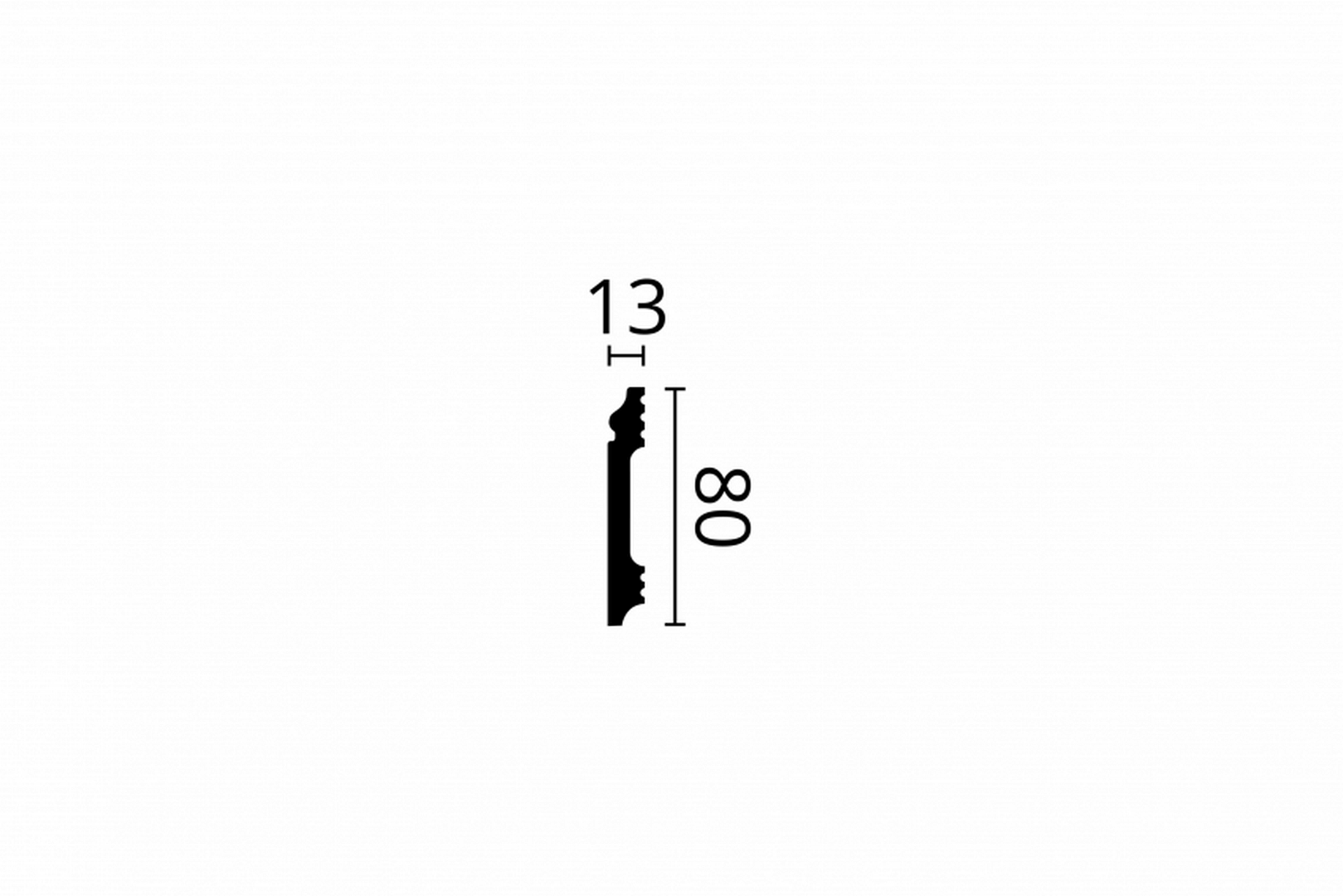 Listwa elastyczna podłogowa Wallstyl FL1 Flex Noël & Marquet wys. 8cm