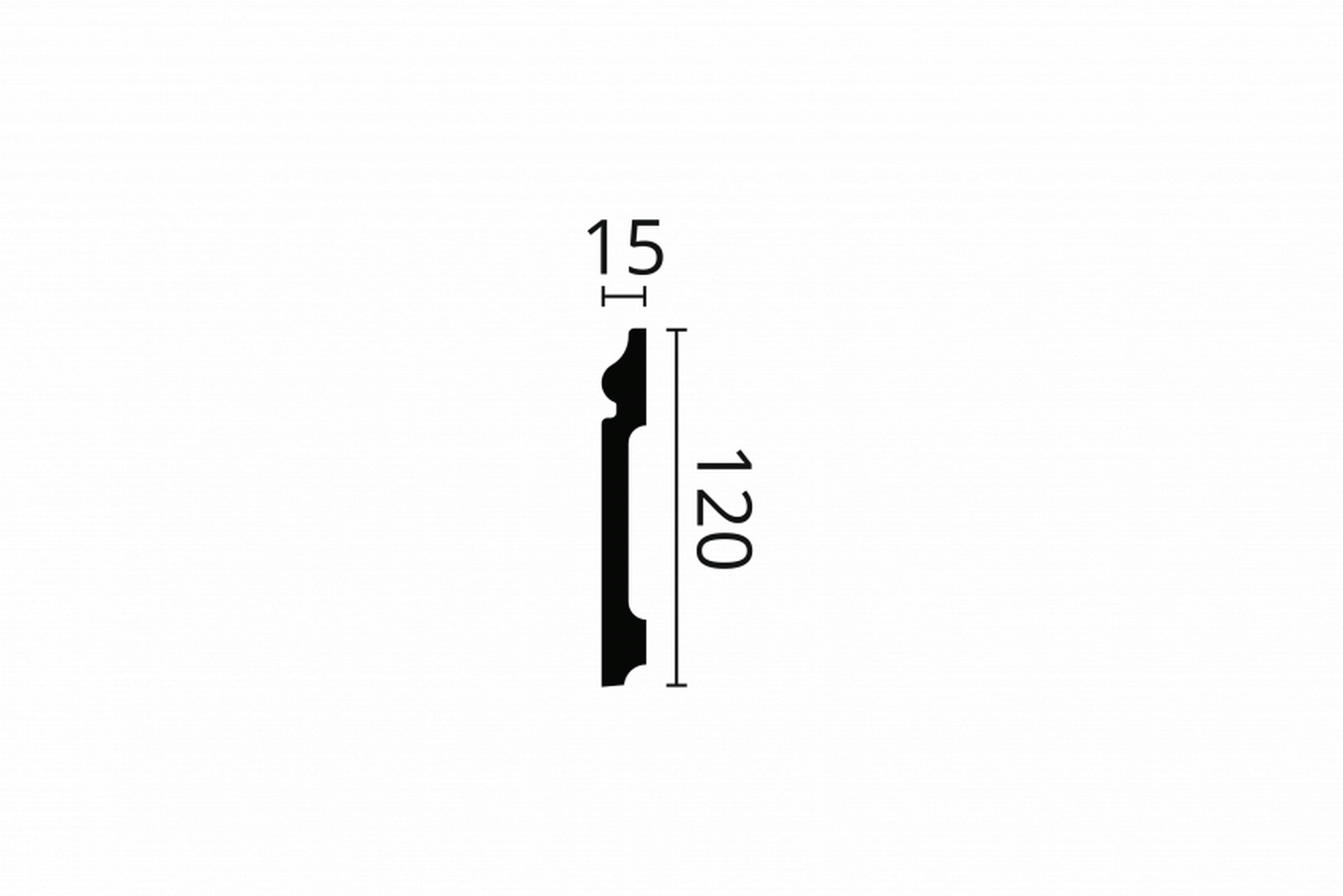 Listwa elastyczna podłogowa Wallstyl FL2 Flex Noël & Marquet wys. 12cm
