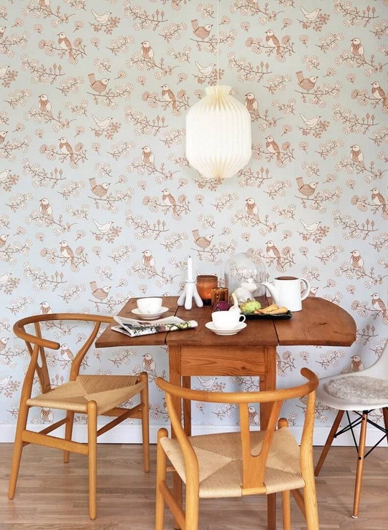 Tapeta w ptaszki i gałązki Majvillan 106-05 Sugar Tree
