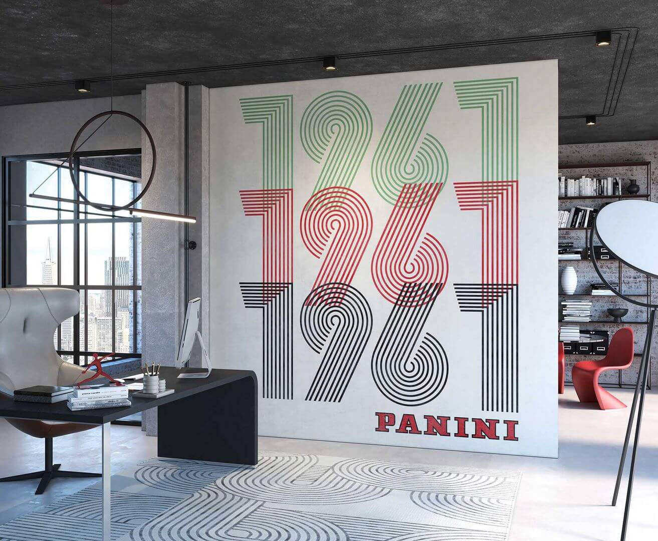 Fototapeta Retro Tecnografica 78882-4 SESSANTUNO DARK-VINTAGE Panini