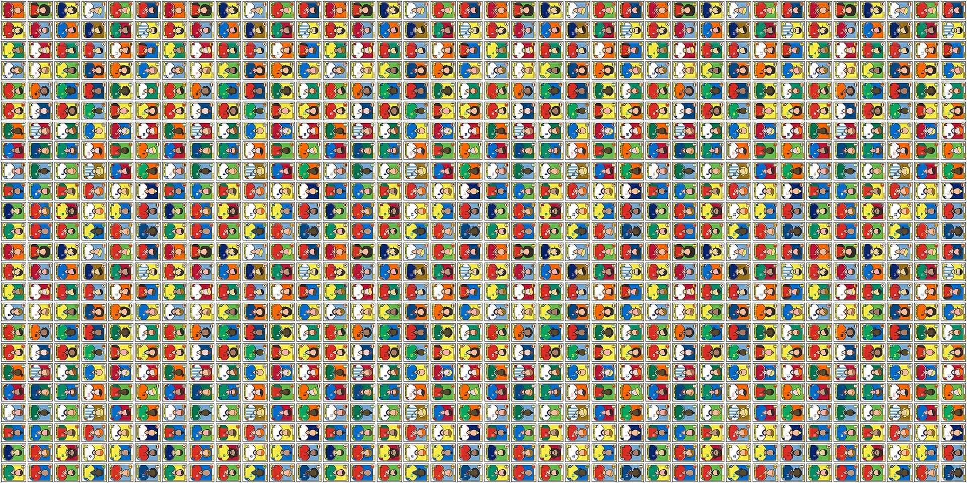 Fototapeta Piłkarze Retro Tecnografica 78893-4 FANTASTICKER SMALL Panini