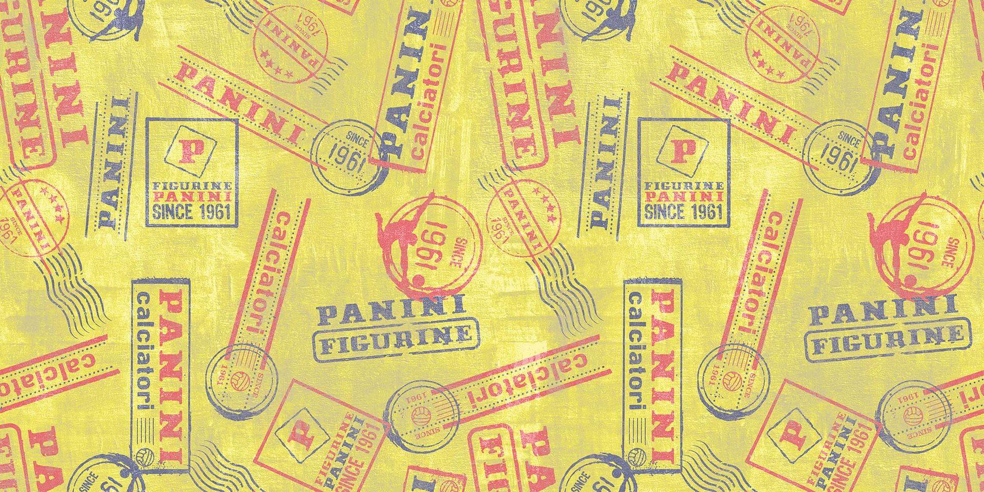 Fototapeta Retro Tecnografica 78906-3 PANINI STAMPS YELLOW Panini