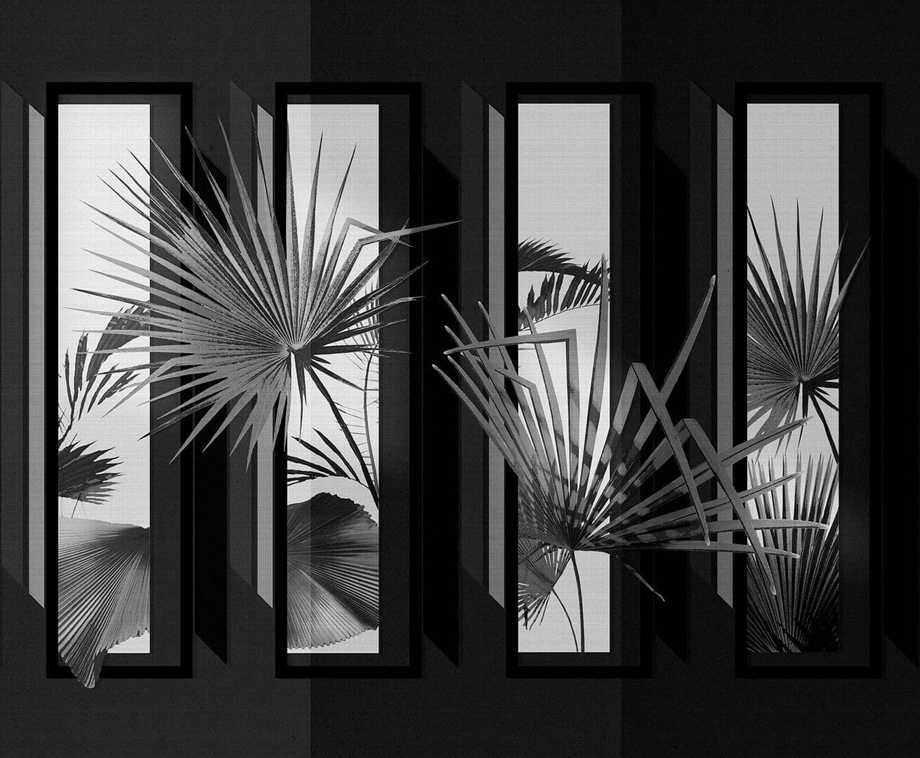 Fototapeta Liście Nowoczesna London Art 21001 04 Front View Exclusive Wallpaper 2021