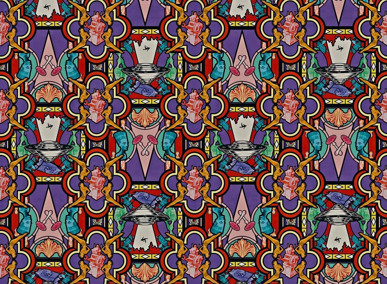 Fototapeta Witraż Nowoczesny London Art 21007 02 Vitrail Exclusive Wallpaper 2021