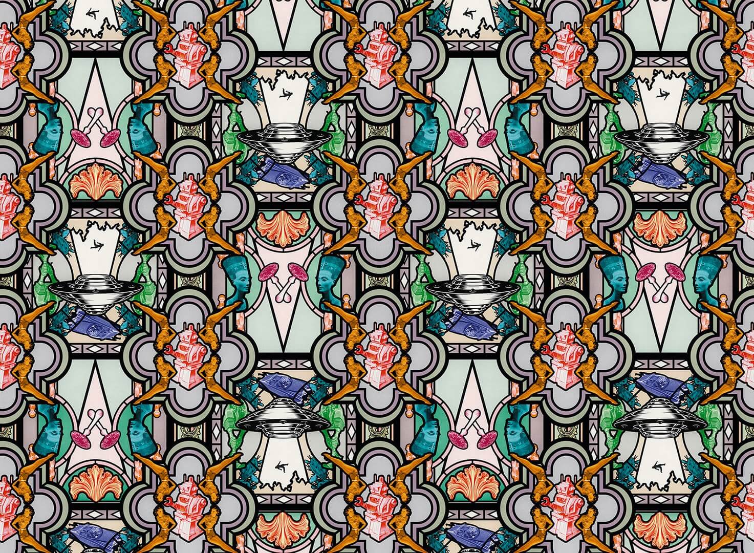 Fototapeta Witraż Nowoczesny London Art 21007 03 Vitrail Exclusive Wallpaper 2021
